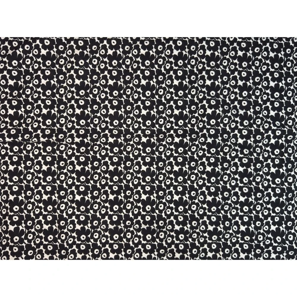 Marimekko Pillowcase Set Unikko KING Black White Floral Cotton